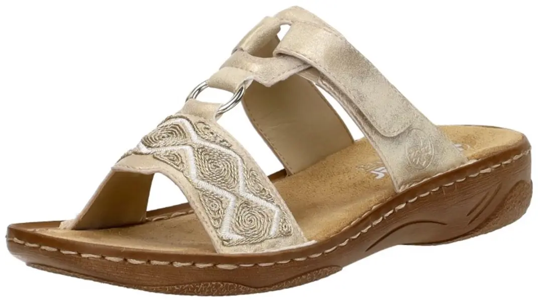 Rieker V2864-60 Dames Slides - Goud - afbeelding 5 van 6