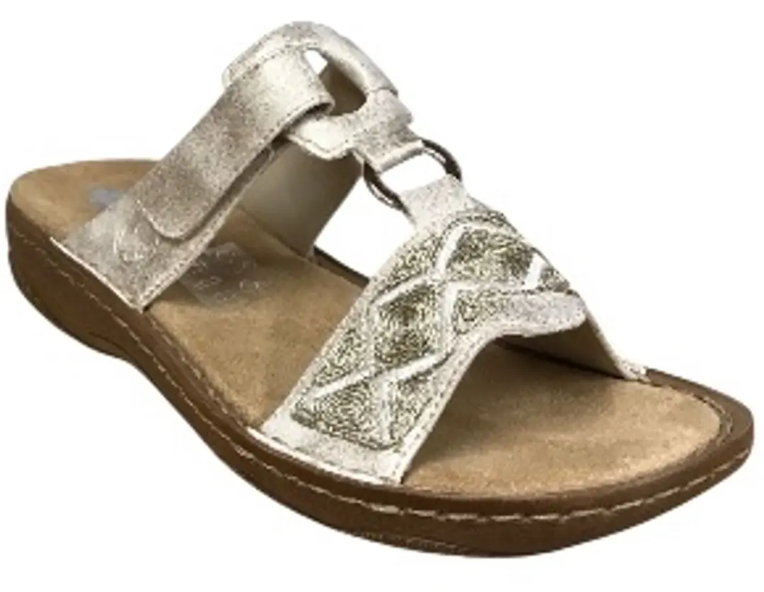 Rieker V2864-60 Dames Slides - Goud - afbeelding 3 van 6