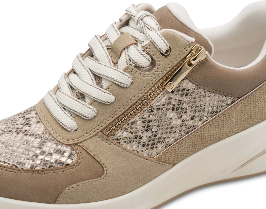 Tamaris Essentials Dames Sneakers 40 - Beige Snake - afbeelding 5 van 6