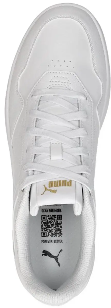 PUMA Court Classic Unisex Sneakers - 39 - PUMA White/PUMA Gold - afbeelding 5 van 6