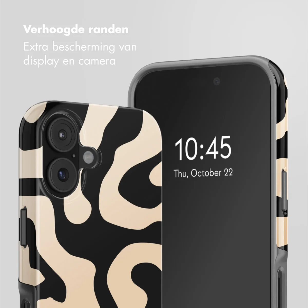 Selencia iPhone 17 Hoesje - Art Wave Black - MagSafe