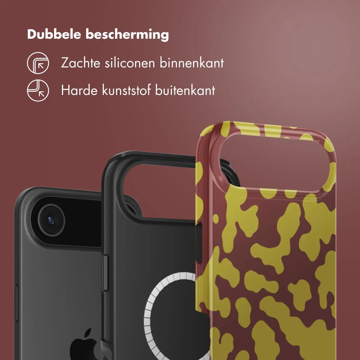 Selencia iPhone 17 Air Hoesje - MagSafe - Moo'd Olive Dust