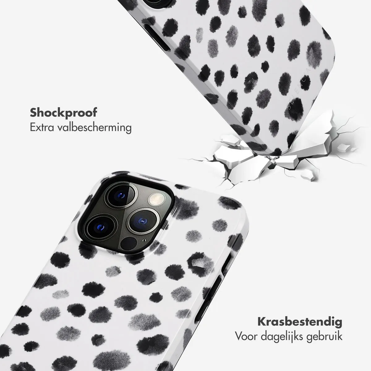 Selencia Hoesje iPhone 13 Pro Trendy Leopard