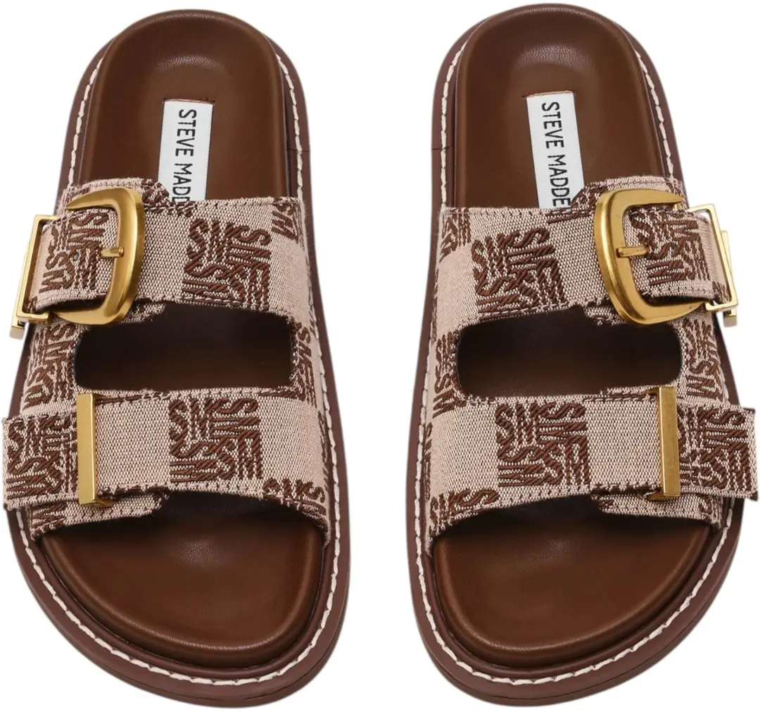 Steve Madden Dames Arch Badslipper 37 - Bruin - afbeelding 2 van 6
