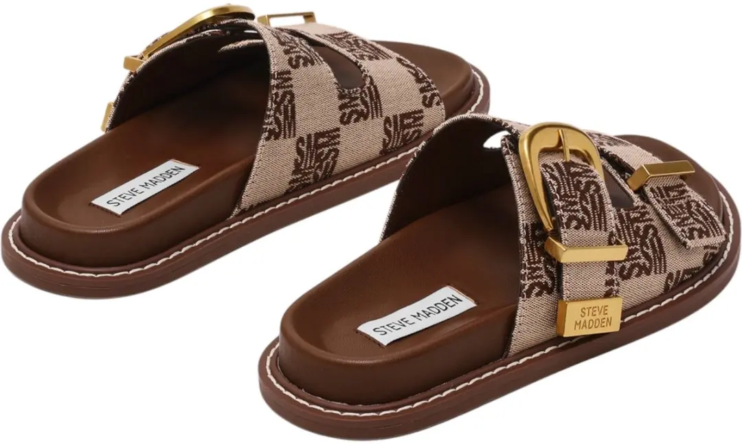 Steve Madden Dames Arch Badslipper 37 - Bruin - afbeelding 4 van 6