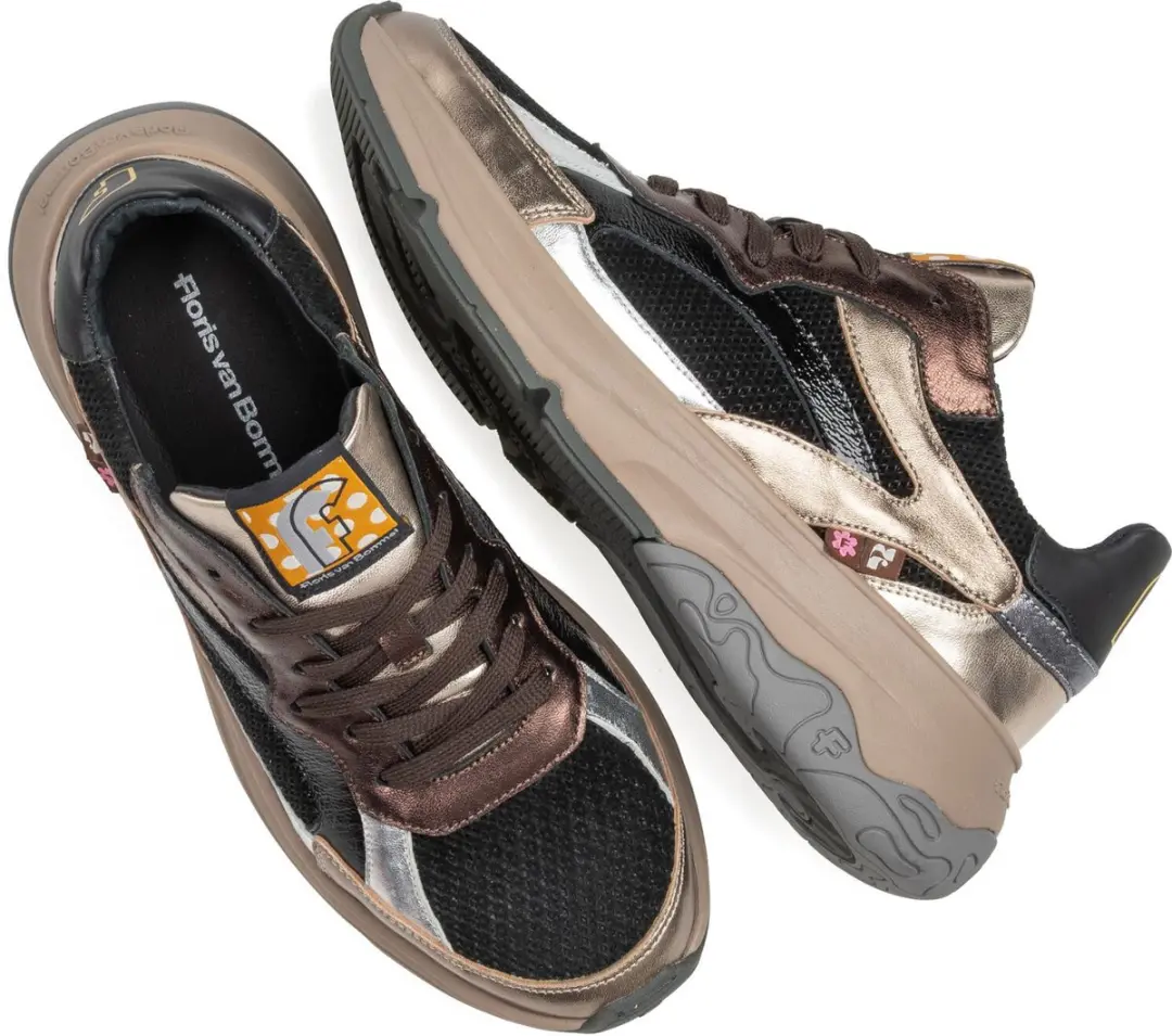 Floris van Bommel Holli Sneakers Sfw-10141 - Leer - Brons - 36 - afbeelding 5 van 6