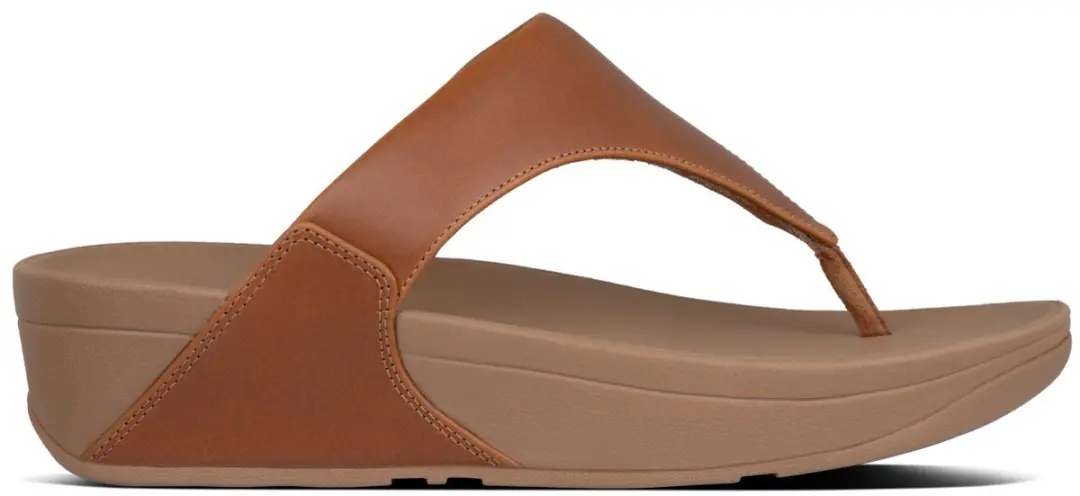 FitFlop Lulu Leather Toepost Dames Slippers - 39 - afbeelding 6 van 6