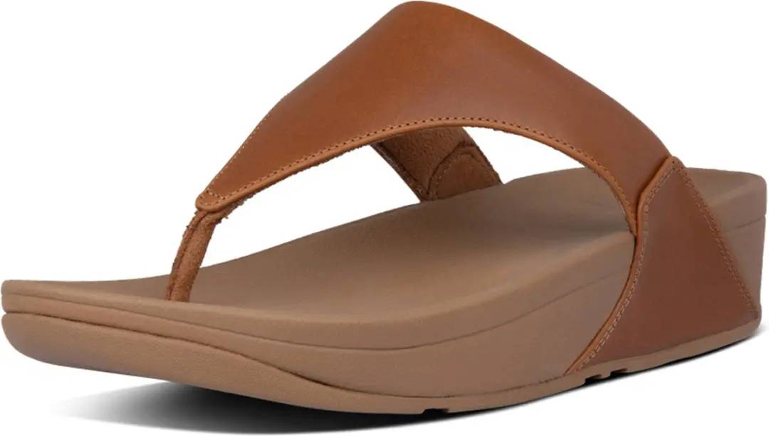 FitFlop Lulu Leather Toepost Dames Slippers - 39 - afbeelding 4 van 6