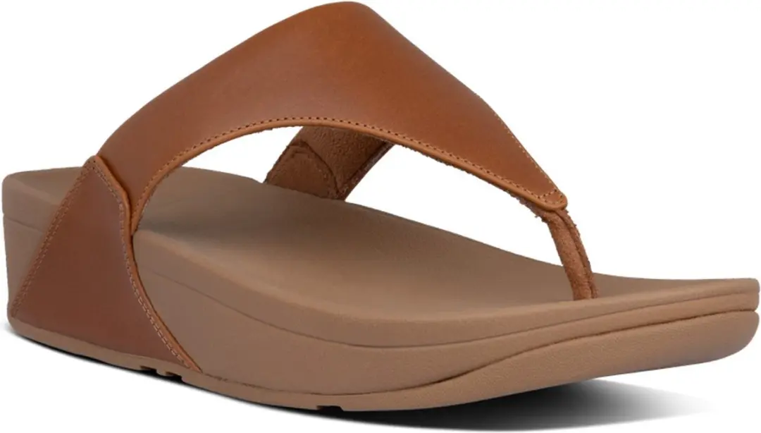 FitFlop Lulu Leather Toepost Dames Slippers - 39 - afbeelding 2 van 6
