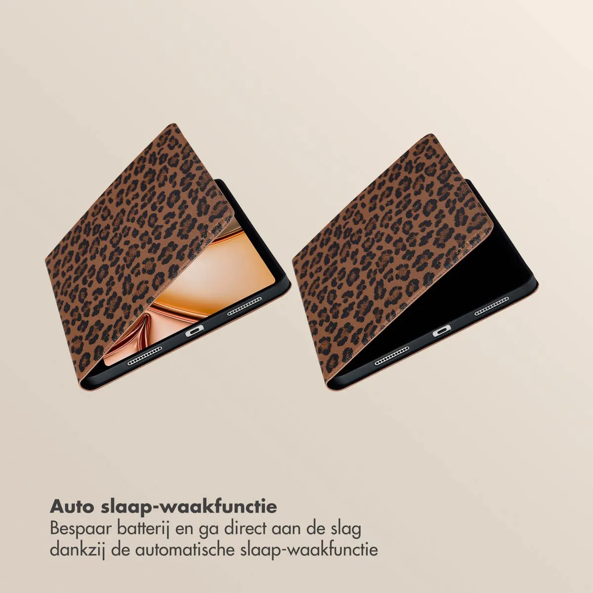Selencia Tablethoes SH00084467 - iPad Air 11" - Bruin - afbeelding 6 van 6