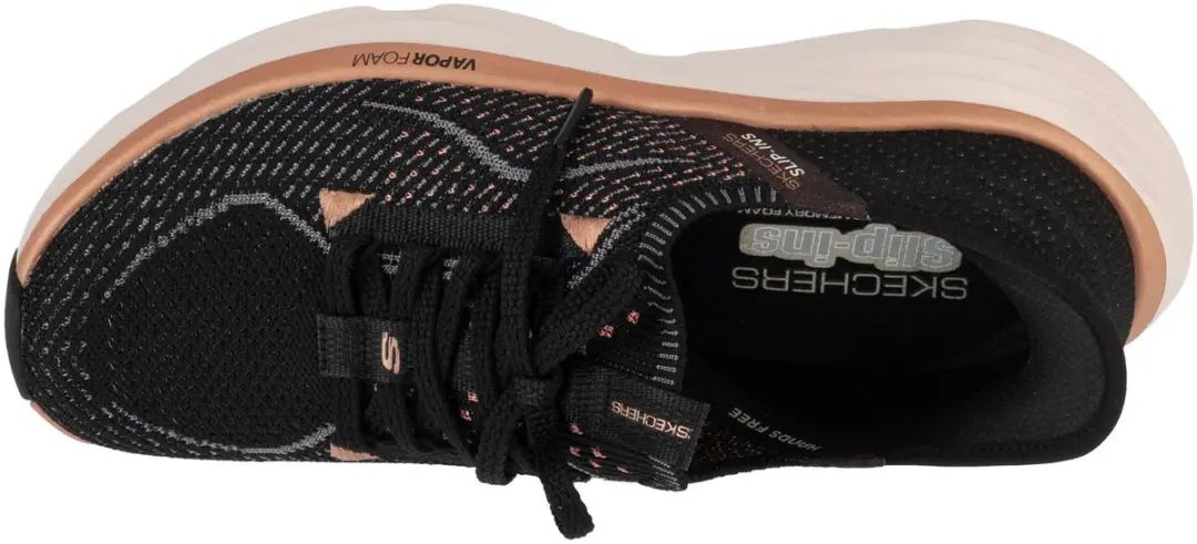 Skechers Slip-Ins D'lux Vapor Evening Glow Sneakers 150584-BKRG - Zwart