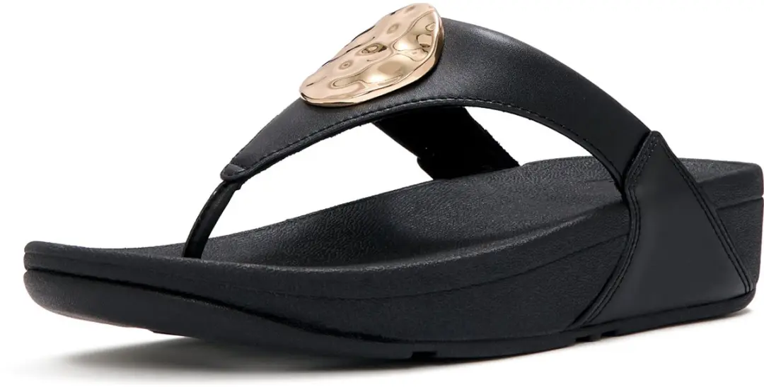 FitFlop Lulu Adornment Teenslippers ZWART