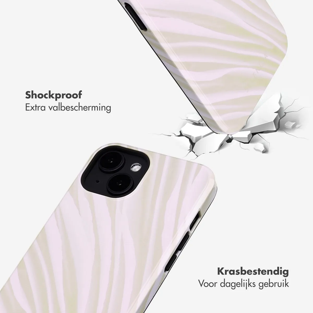 Selencia Hoesje iPhone 14 Nature Light Brown - MagSafe