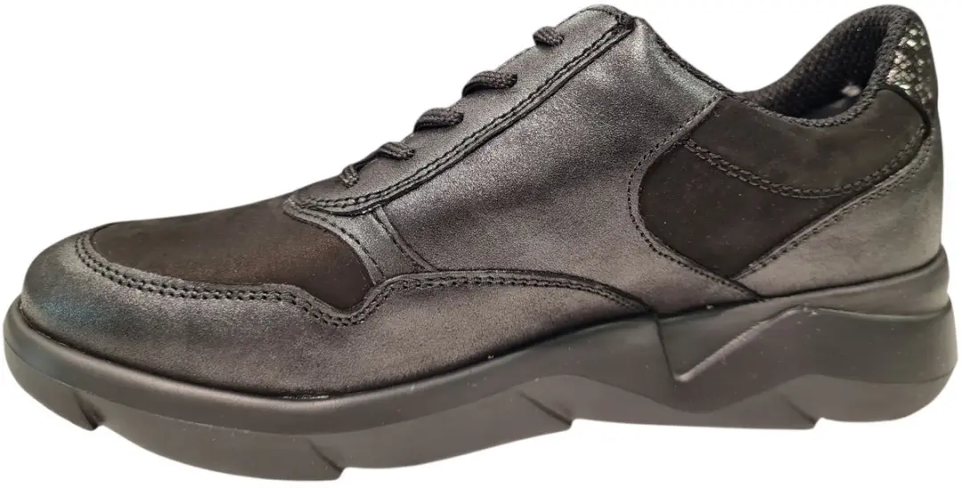 Waldläufer K Funky Sneakers Dames - Leer - Zwart - 37,5 - afbeelding 4 van 6