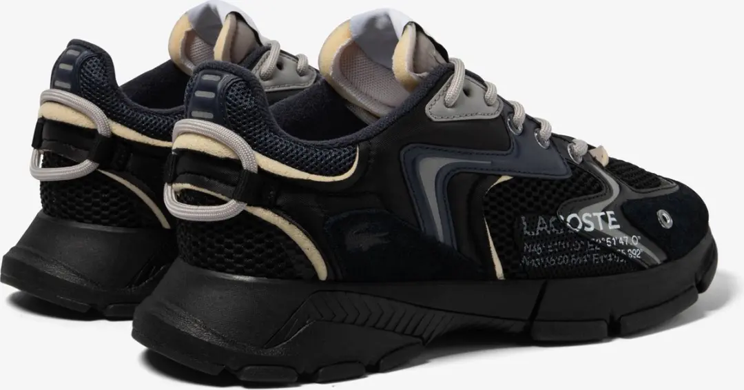 Lacoste L003 Neo Heren Sneakers - Zwart/Donkerblauw - Maat 45 - afbeelding 6 van 6