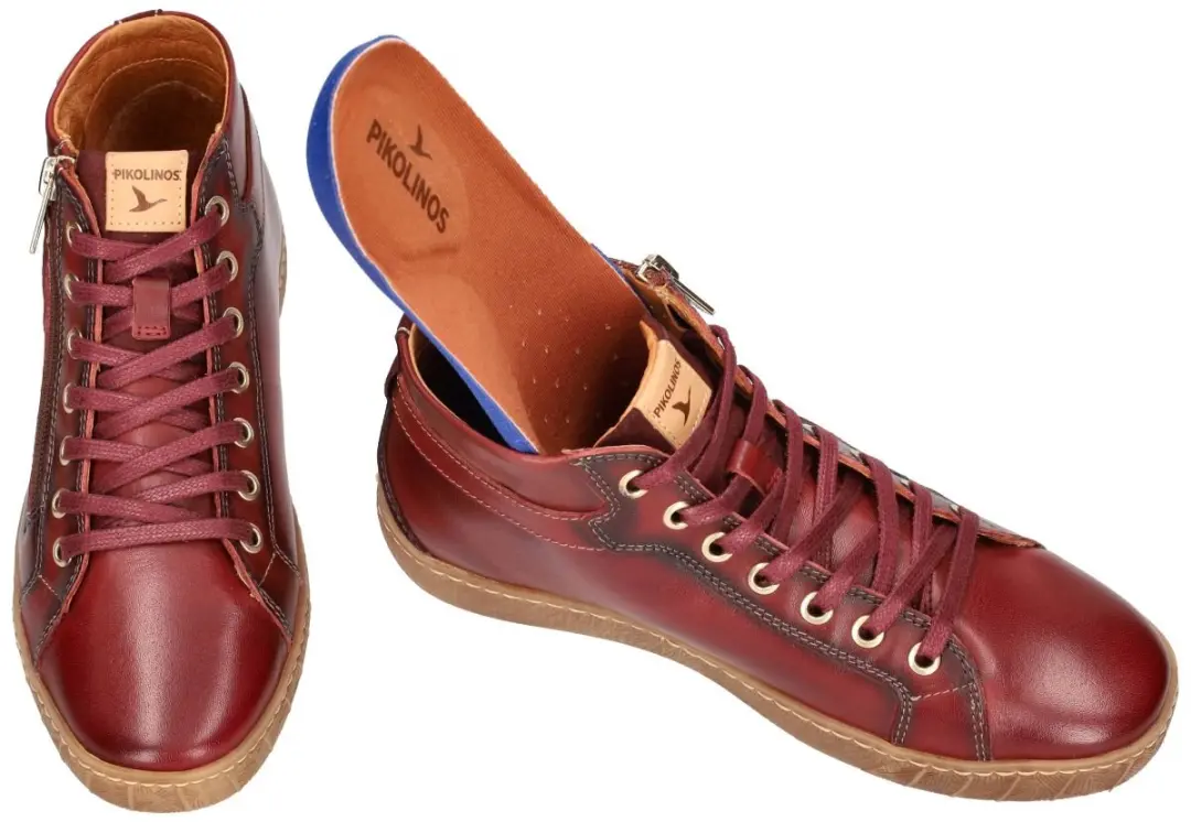 Pikolinos Lanzarote W7B-8868C1 Dames Sneakers - Bordeaux - Maat 38 - afbeelding 3 van 4