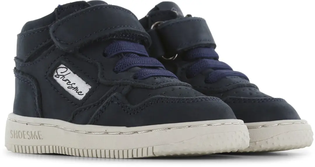 Shoesme Basket Sneakertje Donkerblauw - Nubuck - Maat 24 - afbeelding 4 van 6
