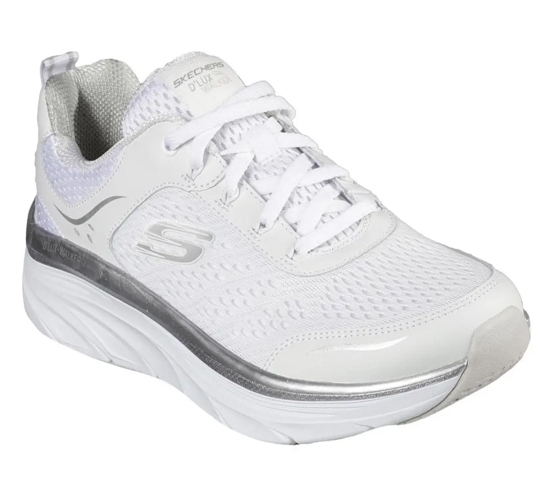 Skechers D’Lux Walker Infinite Motion 149023-WSL Sneakers - 37 - Wit/Zilver