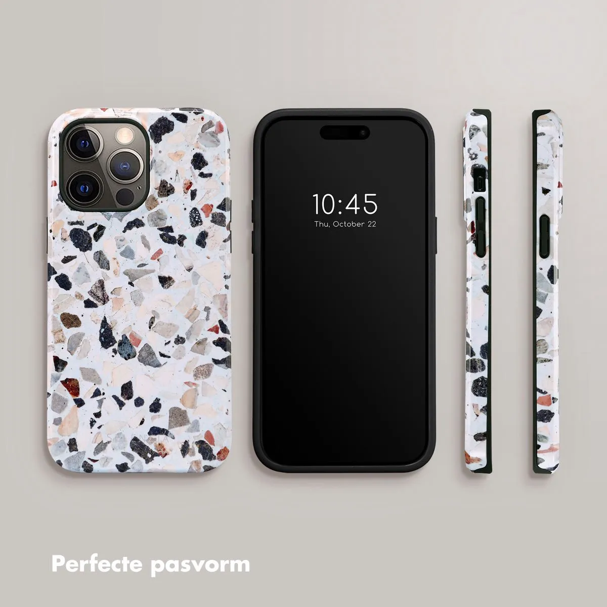Selencia Hoesje iPhone 14 Pro Max - Chic Terazzo