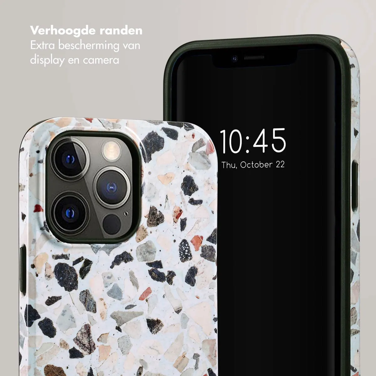 Selencia Hoesje iPhone 14 Pro Max - Chic Terazzo