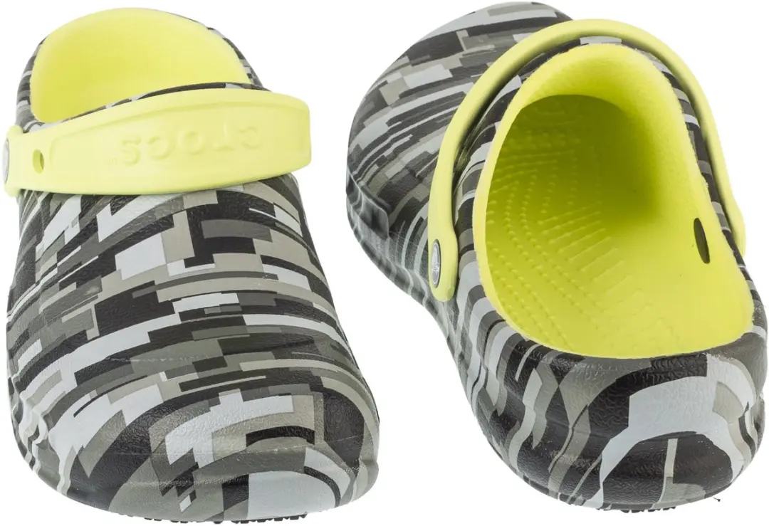 Crocs Bistro Graphic Clog - Zwart/Limoen - Maat 36/37 - afbeelding 4 van 4