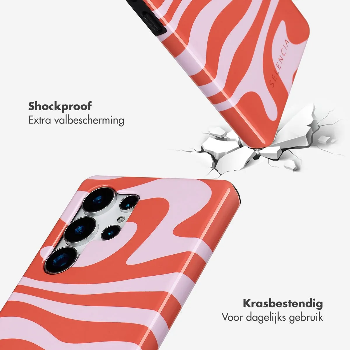 Selencia Hoesje Samsung Galaxy S25 Ultra Dream Swirl Pink