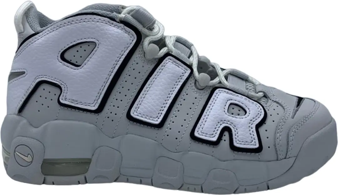 Nike Air More Uptempo gs maat 36.5 Kleur licht grijs/wit/zwart