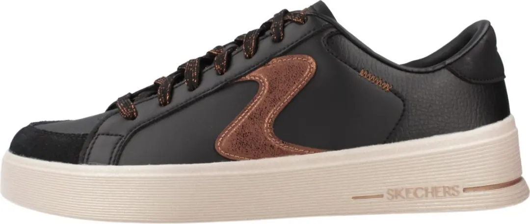 Skechers Hiland Quite Chic Dames Sneakers 106226 - Zwart - afbeelding 2 van 6