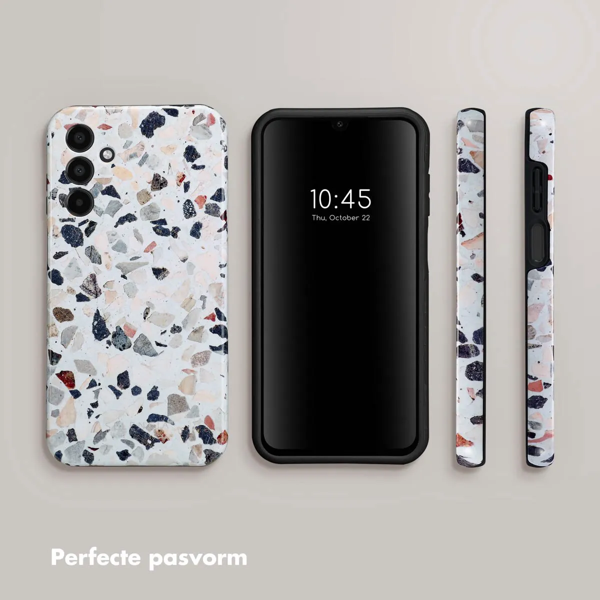 Selencia Hoesje Samsung Galaxy A15 Chic Terazzo