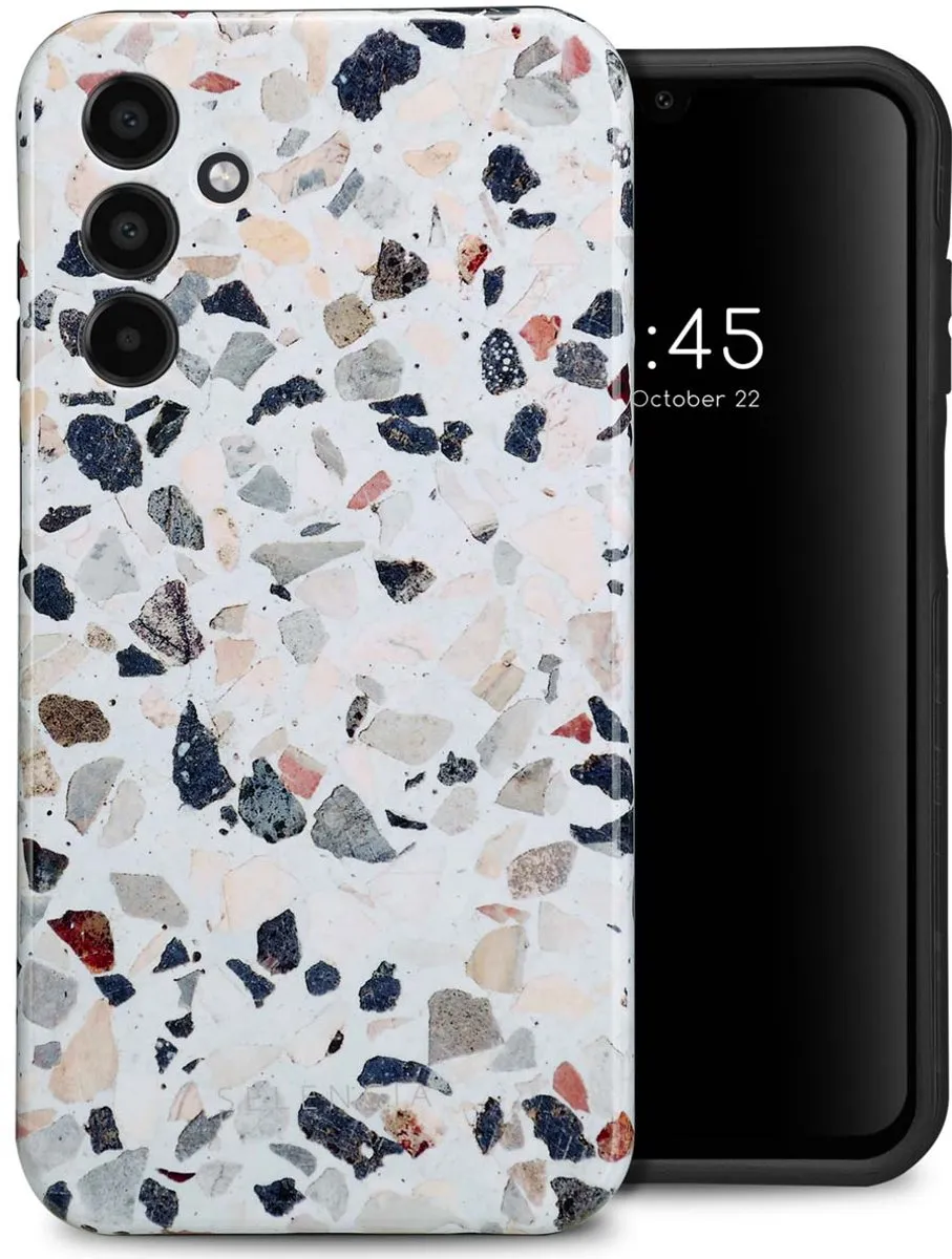 Selencia Hoesje Samsung Galaxy A15 Chic Terazzo