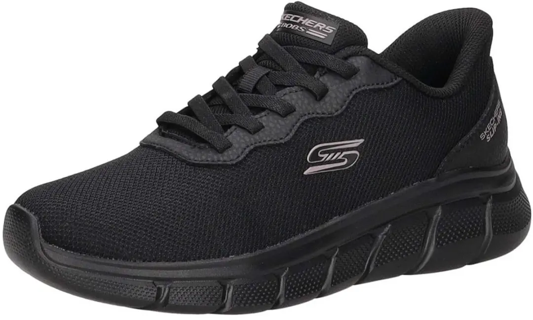 Skechers Slip-ins BOBS B-Flex Dames Sneaker - Maat 38 - Zwart