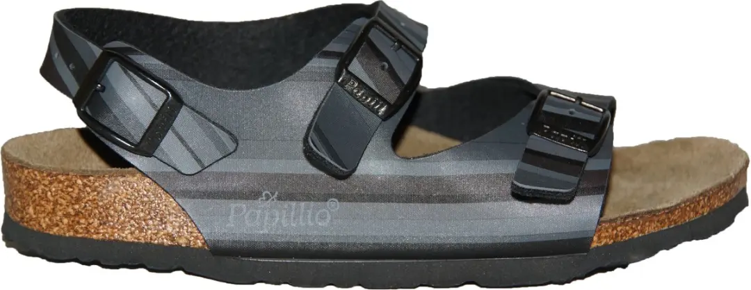 Birkenstock Roma Wijdte Smal Zwart/grijs Maat: 33