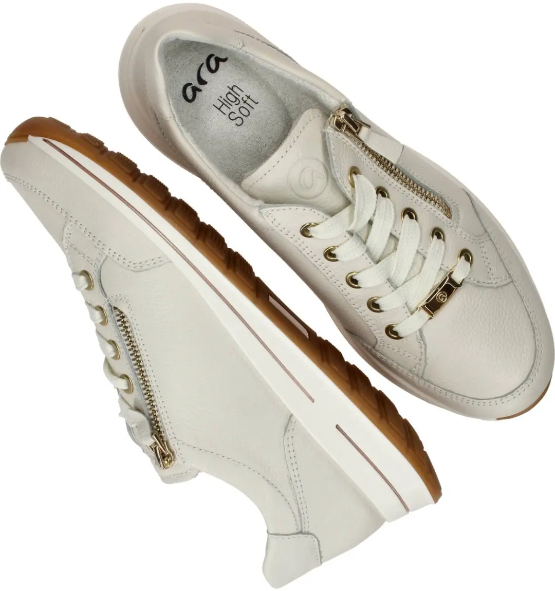 Ara Osaka 2.0 Lage Sneakers 40 - Wit/Beige - afbeelding 4 van 6