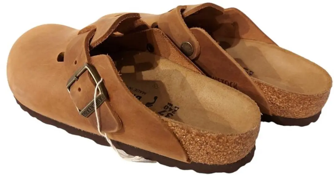 Birkenstock Boston Slippers Cognac - Maat 38 - afbeelding 5 van 6
