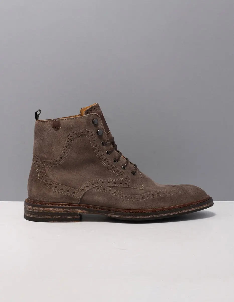 Floris Van Bommel Sfm-80035 Veterboots - Laarzen Met Veters - Heren - Taupe - Maat 44⅔