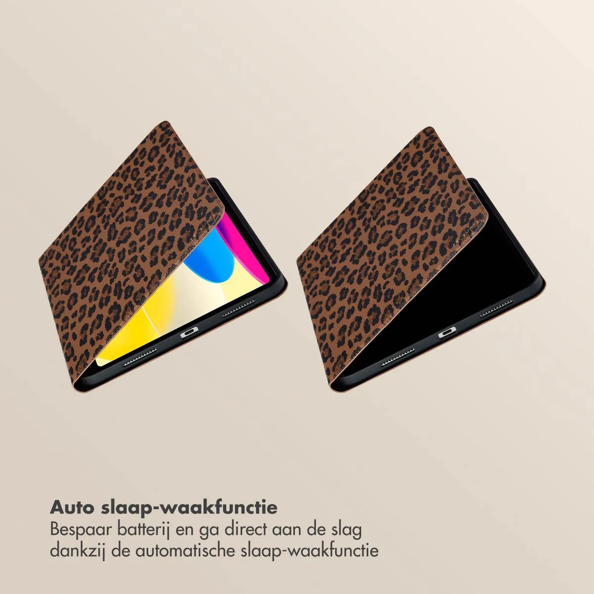 Selencia Tablethoes SH00084461 - iPad 10/11 10.9" Bruin - afbeelding 6 van 6