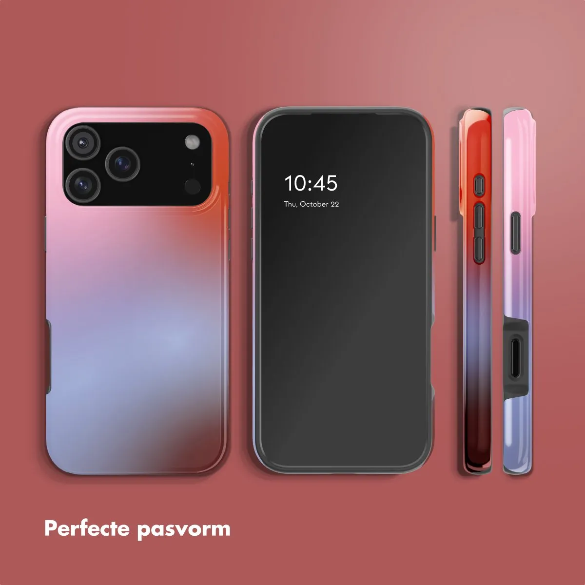 Selencia Hoesje iPhone 17 Pro Max - Gradient Soft Blush - MagSafe