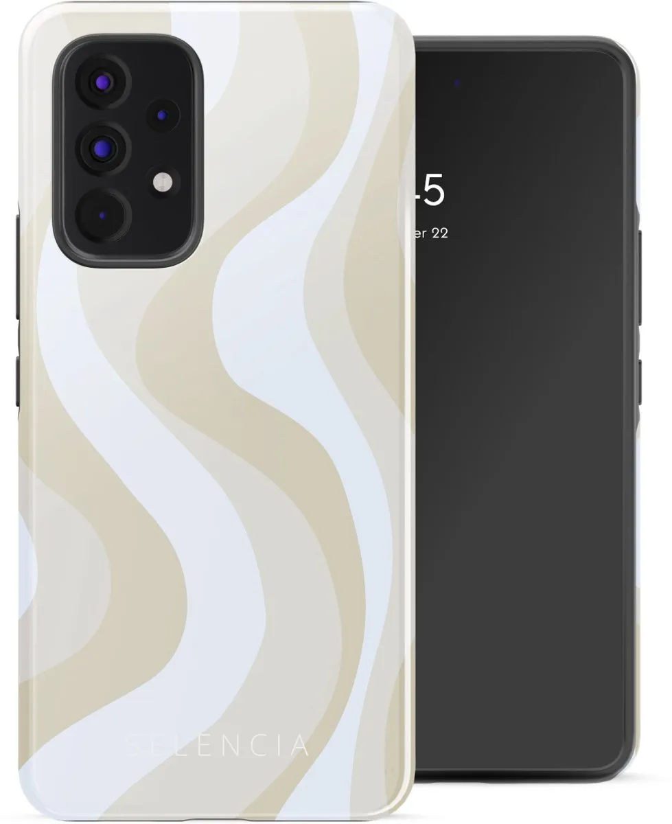 Selencia Hoesje Samsung Galaxy A53 Desert Waves Beige