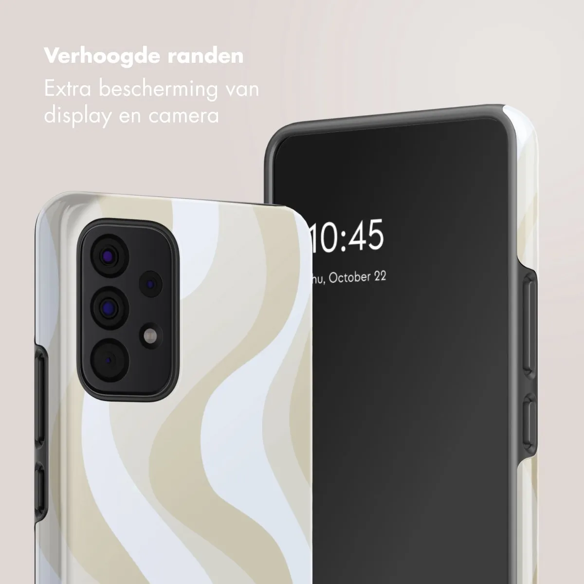 Selencia Hoesje Samsung Galaxy A53 Desert Waves Beige