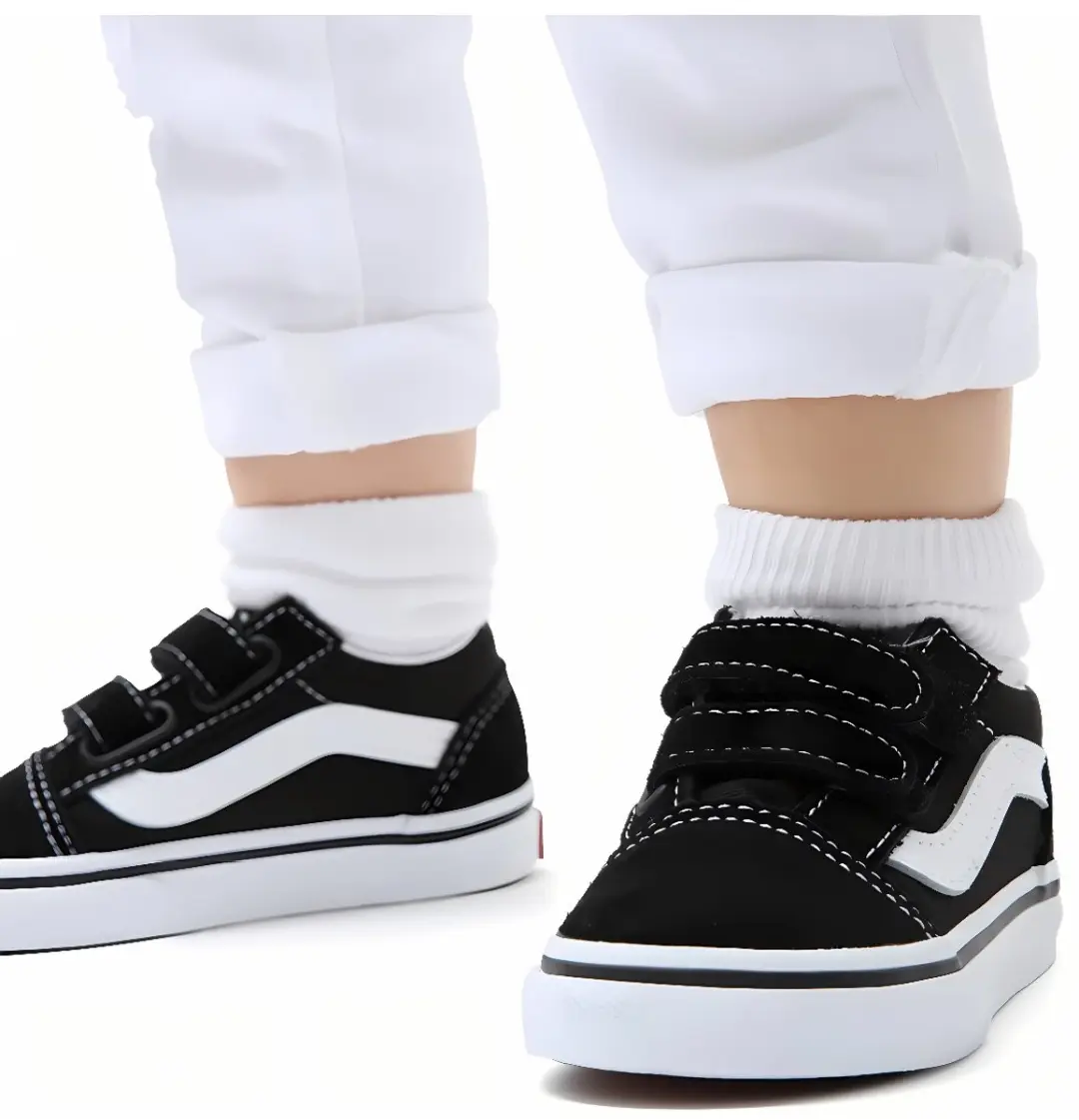 Vans Old Skool V Sneakers - Maat 18 - Zwart