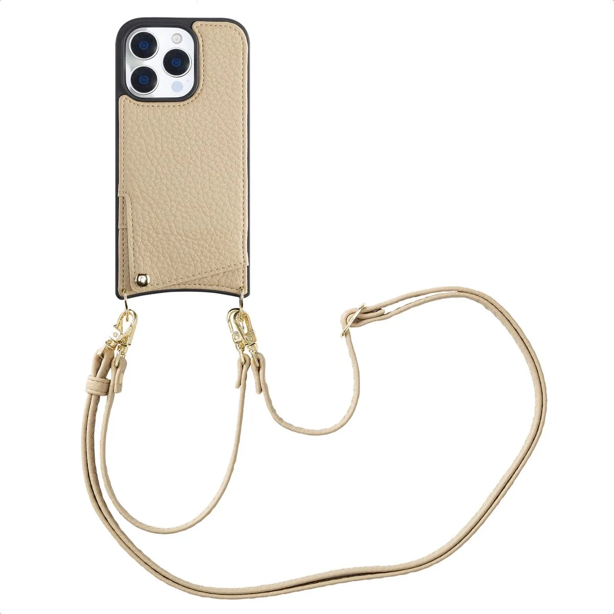 Selencia Hoesje iPhone 16 Pro Beige