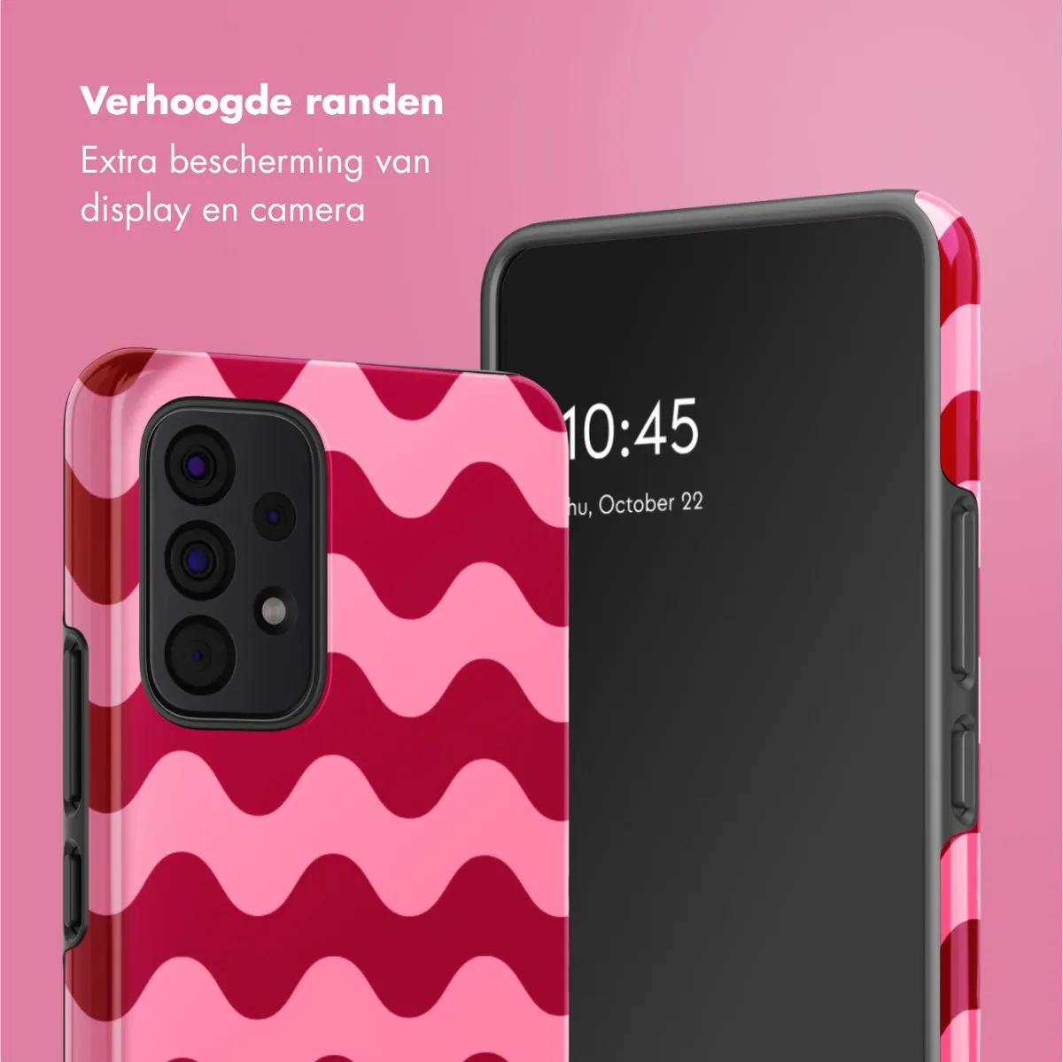Selencia Hoesje Samsung Galaxy A53 Wave Vibes Lipstick