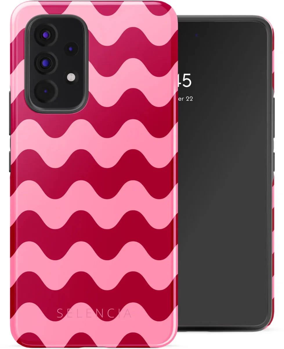 Selencia Hoesje Samsung Galaxy A53 Wave Vibes Lipstick