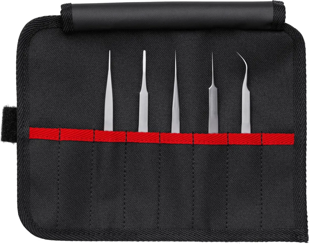 Knipex precisie pincet, 5 stuks
