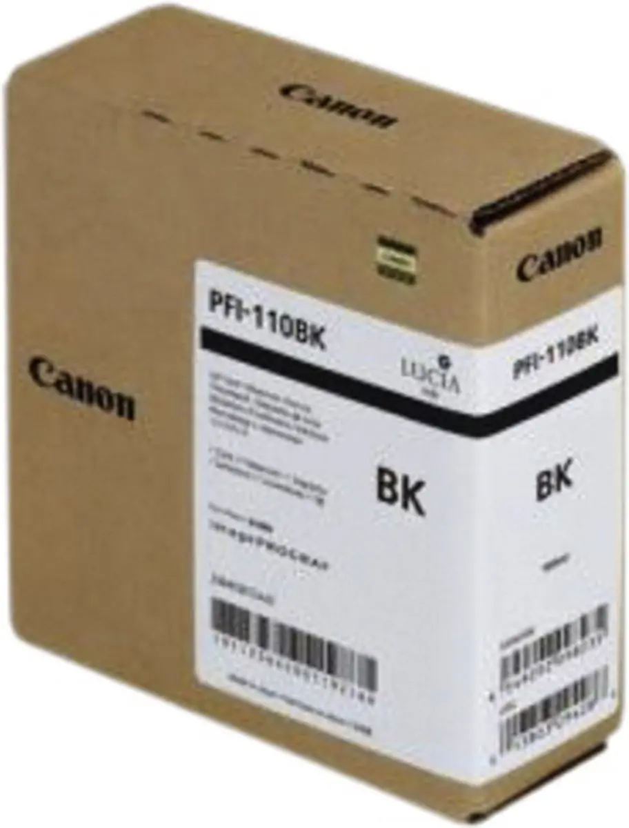Canon PFI-110BK Inktcartridge - 160ml - Zwart