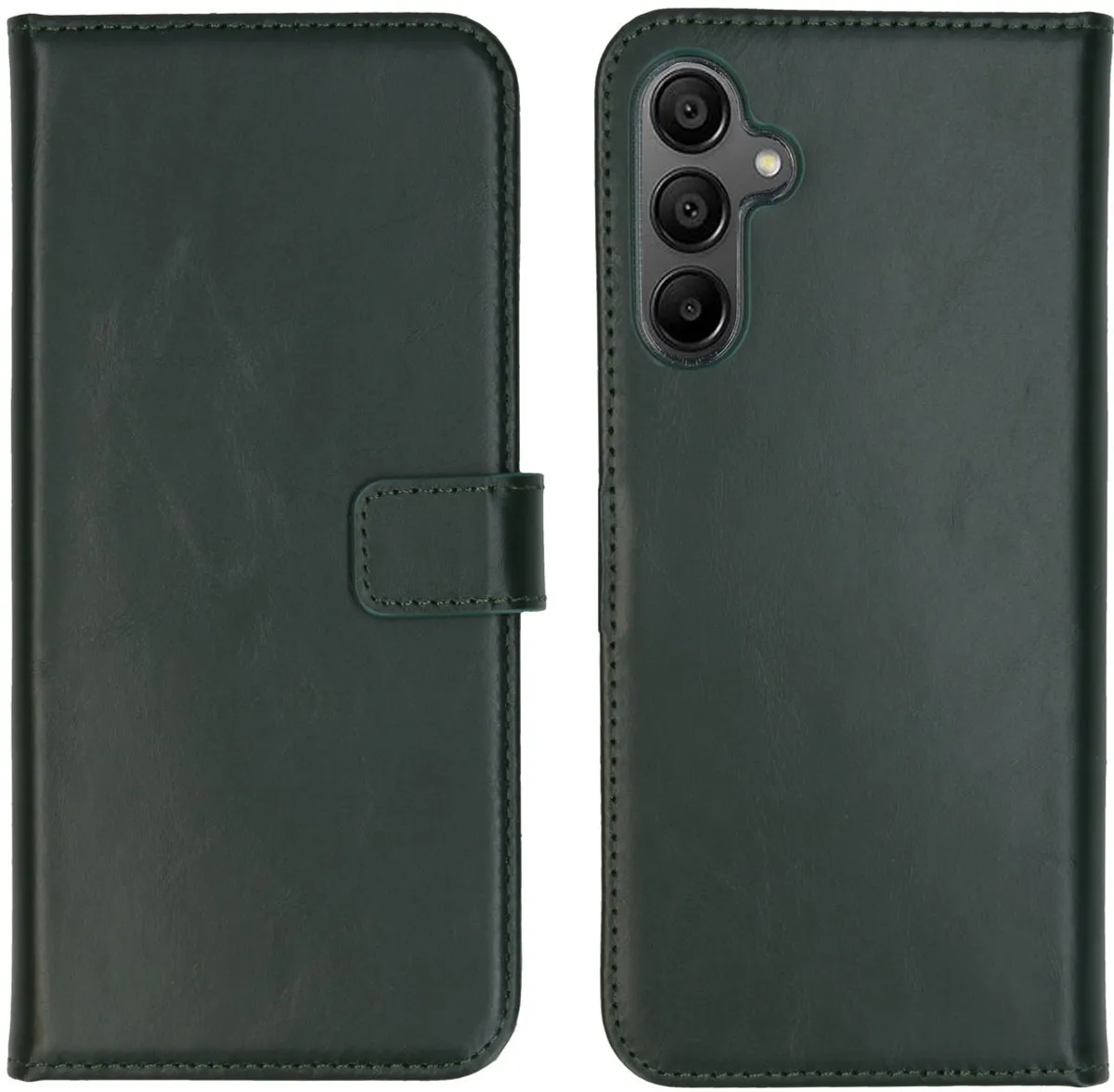 Selencia Hoesje Samsung Galaxy A15 - Groen - 3 Pasjes