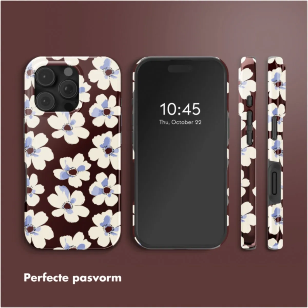 Selencia Hoesje iPhone 16 Pro - Choco Flower Pop - MagSafe - afbeelding 6 van 6