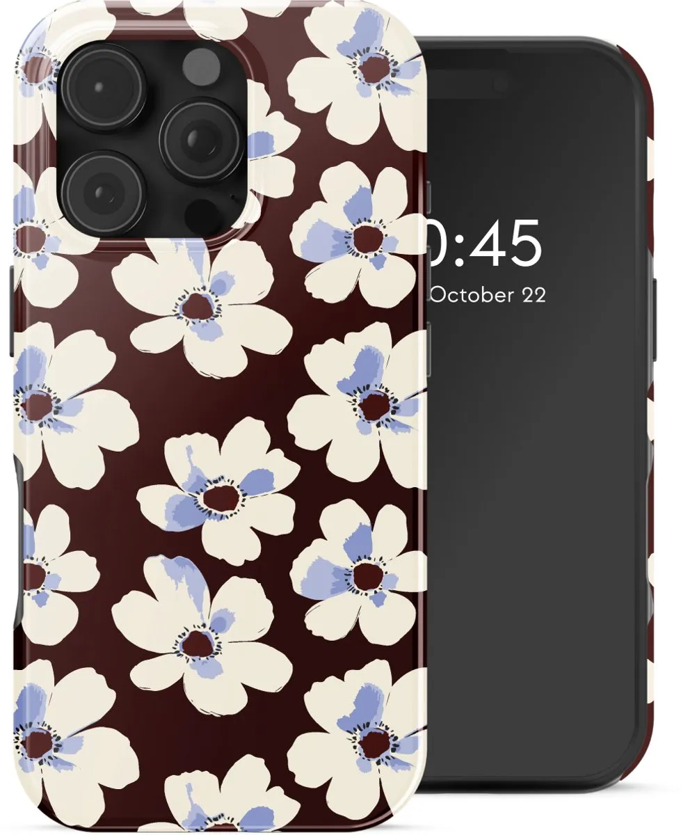 Selencia Hoesje iPhone 16 Pro - Choco Flower Pop - MagSafe