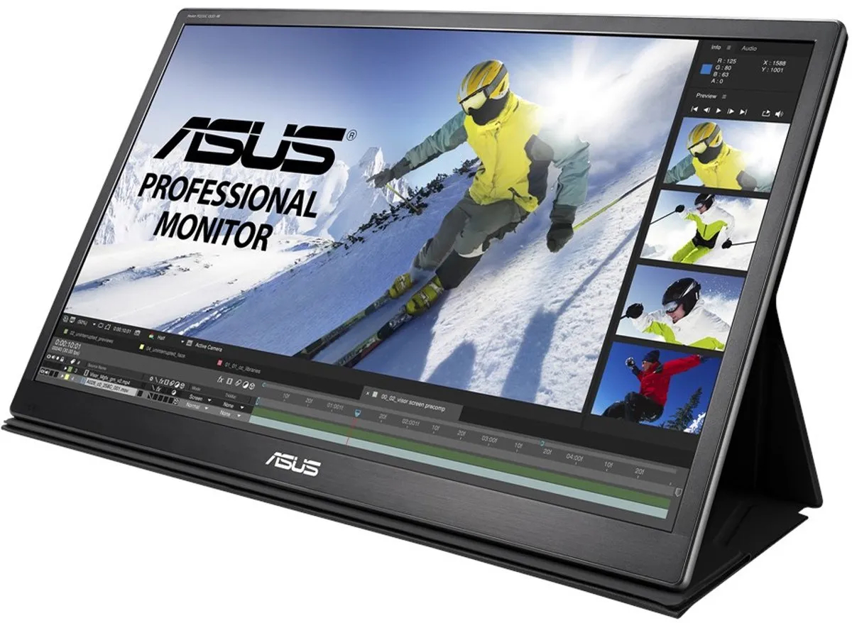 ASUS PQ22UC Portable Monitor - 38W - Zwart/Grijs