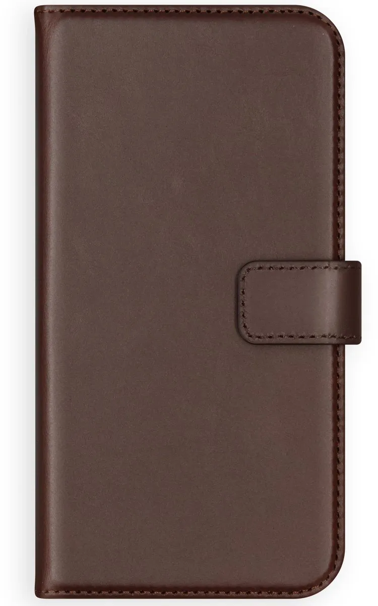Selencia Hoesje Samsung Galaxy A42 - Echt Lederen Bookcase Bruin